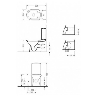 Унитаз SEREL Orkide 6802 KSL/6804/2076001002 (вид 1) Унитаз SEREL Orkide 6802 KSL/6804/2076001002 (фото, вид 1)