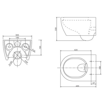 Унитаз SSWW NC2038 (вид 1) Унитаз SSWW NC2038 (фото, вид 1)