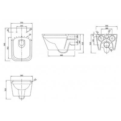 Унитаз SSWW NC4441 (вид 1) Унитаз SSWW NC4441 (фото, вид 1)