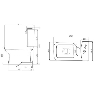 Унитаз STURM Plato Slim SW-PS20084-CR (вид 1) Унитаз STURM Plato Slim SW-PS20084-CR (фото, вид 1)