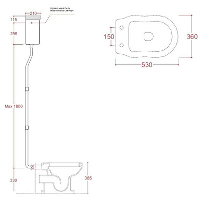 Унитаз the.artceram Hermitage HEV003 (высокий бачок) (вид 2) Унитаз the.artceram Hermitage HEV003 (высокий бачок) (фото, вид 2)