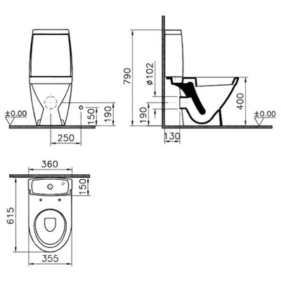 VitrA Tres 9730B003-7203 (,  1)