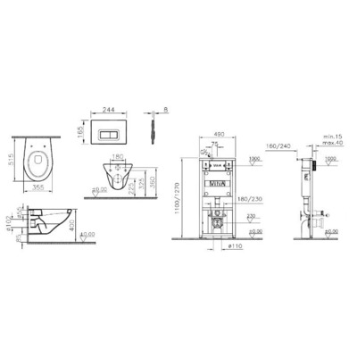    VitrA Arkitekt 9005B003-7212 (,  1)