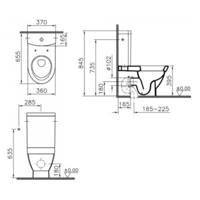 Унитаз VitrA Form 500 9730B003-1165 (вид 1) Унитаз VitrA Form 500 9730B003-1165 (фото, вид 1)