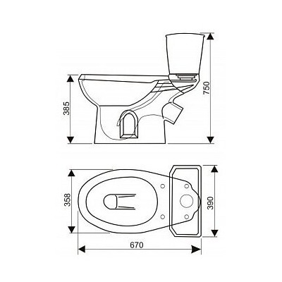 Унитаз Оскольская керамика Элисса (черный) (вид 1) Унитаз Оскольская керамика Элисса (черный) (фото, вид 1)
