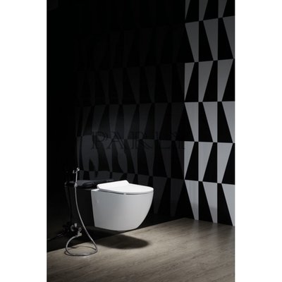 Подвесной безободковый унитаз CeruttiSPA B-2376-3 (вид 1) Подвесной безободковый унитаз CeruttiSPA B-2376-3 (фото, вид 1)