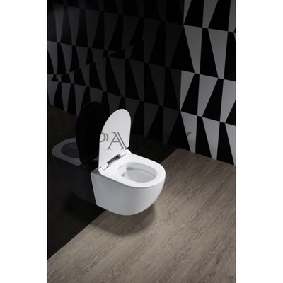 Подвесной безободковый унитаз CeruttiSPA B-2376-3 (вид 2) Подвесной безободковый унитаз CeruttiSPA B-2376-3 (фото, вид 2)