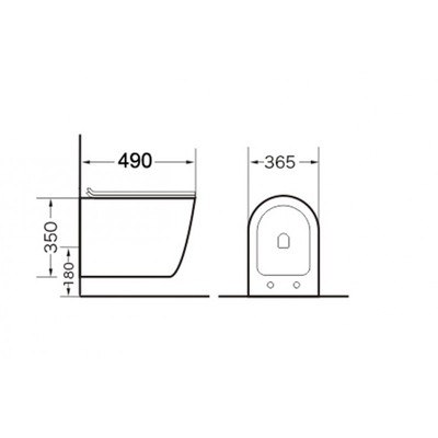 Унитаз Grossman GR-4455BMS матовый с тонкой крышкой (вид 1) Унитаз Grossman GR-4455BMS матовый с тонкой крышкой (фото, вид 1)