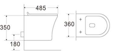 Подвесной безободковый унитаз Cerutti SPA Bernina aria 2617E Matt black (вид 4) Подвесной безободковый унитаз Cerutti SPA Bernina aria 2617E Matt black (фото, вид 4)
