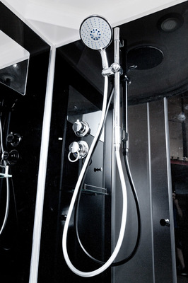 Душевая кабина B09S с электрикой BLACK (вид 4) Душевая кабина B09S с электрикой BLACK (фото, вид 4)