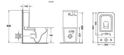 Унитаз Grossman GR-4445S с тонкой крышкой (вид 5) Унитаз Grossman GR-4445S с тонкой крышкой (фото, вид 5)