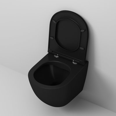 Унитаз Grossman GR-4455BMS матовый с тонкой крышкой (вид 3) Унитаз Grossman GR-4455BMS матовый с тонкой крышкой (фото, вид 3)