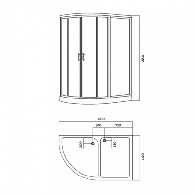 Душевая кабина Tiko Lina T00101L с инфракрасной сауной (вид 2) Душевая кабина Tiko Lina T00101L с инфракрасной сауной (фото, вид 2)