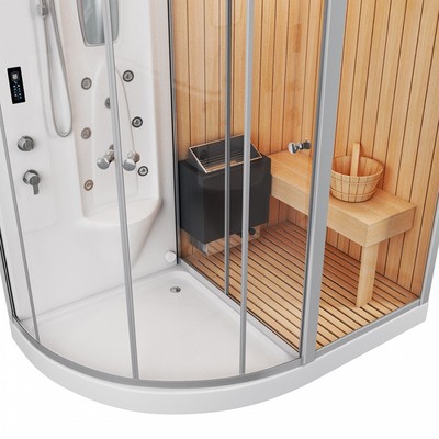 Душевая кабина Tiko Lina T00101L с инфракрасной сауной (вид 4) Душевая кабина Tiko Lina T00101L с инфракрасной сауной (фото, вид 4)