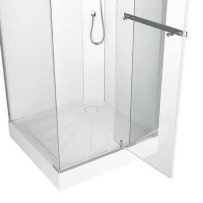 MiMi901T (90*90*215-225) Душевая кабина без крыши, квадратный низкий поддон, центральная панель, тропический душ, ручной душ, полочка,прозрачное переднее стекло 6 мм, боковое прозрачное стекло 6 мм, сверхпрозрачное заднее стекло 5 мм с белой окраской, сиф (вид 2) MiMi901T (90*90*215-225) Душевая кабина без крыши, квадратный низкий поддон, центральная панель, тропический душ, ручной душ, полочка,прозрачное переднее стекло 6 мм, боковое прозрачное стекло 6 мм, сверхпрозрачное заднее стекло 5 мм с белой окраской, сиф (фото, вид 2)