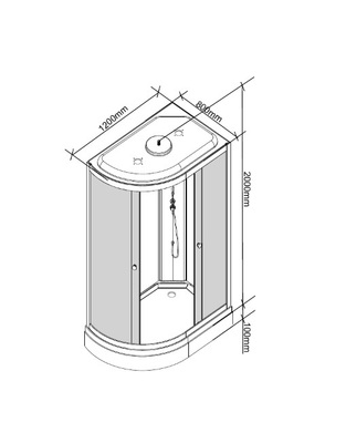 Душ. каб. Parly EB1231L(120*80*210) низкий поддон, магн.45°,белый зад, матовый перед.,б/болт.соединение,белые профиля (вид 2) Душ. каб. Parly EB1231L(120*80*210) низкий поддон, магн.45°,белый зад, матовый перед.,б/болт.соединение,белые профиля (фото, вид 2)