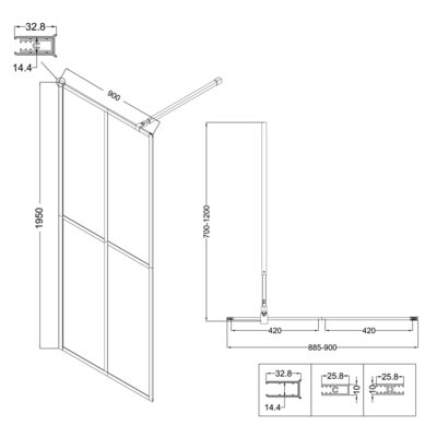   Niagara Nova NG-686-90BLACK (90*195)  ,    ,1  (,  10)