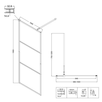   Niagara Nova NG-688-10BLACK (100*195)  ,    ,1  (,  9)