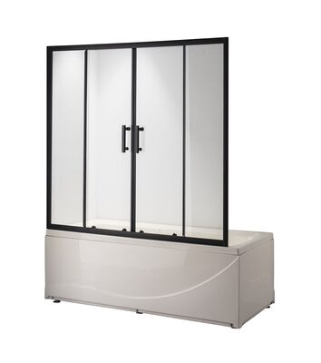 Душевая шторка на ванну Taliente TA-1514CB 150*140см (вид 1) Душевая шторка на ванну Taliente TA-1514CB 150*140см (фото, вид 1)