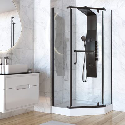 Душевой уголок Taliente TA-09093-1CB 90*90*195см (вид 2) Душевой уголок Taliente TA-09093-1CB 90*90*195см (фото, вид 2)