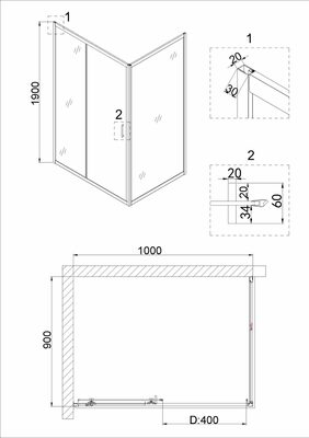   Niagara NG-82-10AB-A90B (100*90*190) ,  , 2  (,  4)