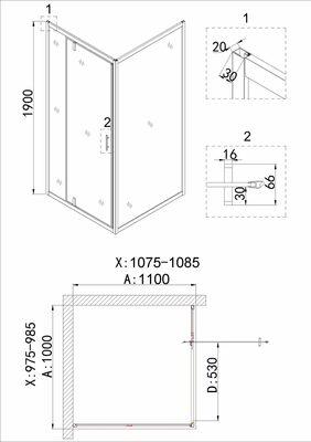   Niagara NG-43-10AG-A110G (100*110*190) ,  , 2  (,  4)