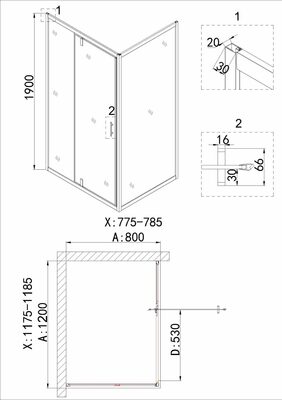   Niagara NG-43-12AG-A80G (120*80*190) ,  , 2  (,  4)