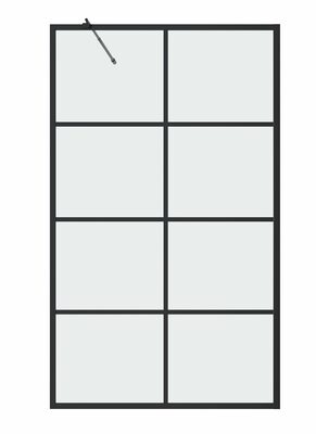 Шторка для ванны Grossman GR-105/90BLACK (90х150) алюминиевый профиль, стекло ПРОЗРАЧНОЕ 6мм 1 место (вид 1) Шторка для ванны Grossman GR-105/90BLACK (90х150) алюминиевый профиль, стекло ПРОЗРАЧНОЕ 6мм 1 место (фото, вид 1)