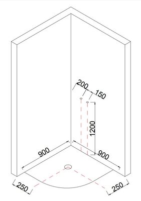 Душевая кабина без гидромассажа Taliente TA-9091M 90*90*215см (вид 2) Душевая кабина без гидромассажа Taliente TA-9091M 90*90*215см (фото, вид 2)