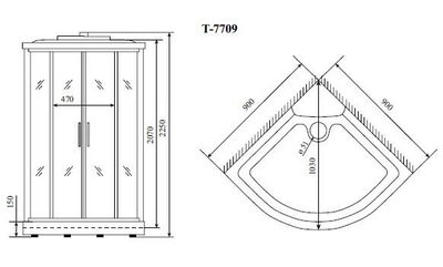   Timo Lux T-7709 (90*90*220) (,  1)