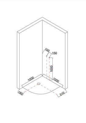 Душевая кабина с гидромассажем Taliente TA-100CW 100*100*220см (вид 10) Душевая кабина с гидромассажем Taliente TA-100CW 100*100*220см (фото, вид 10)