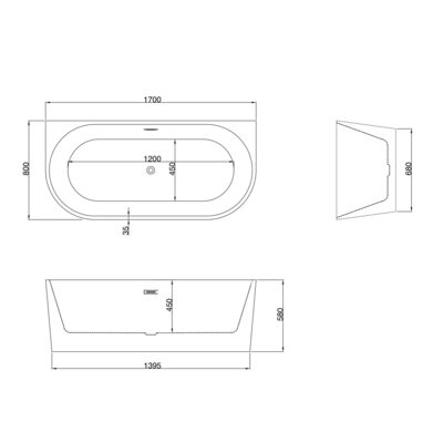   Grossman GR-17071M Cristal (170x80x58) 1  (,  6)