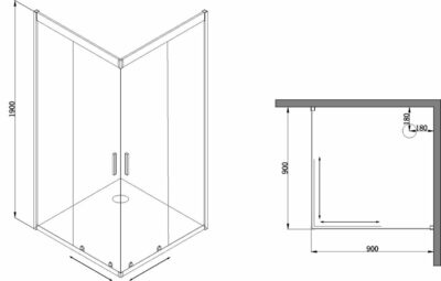 Душевой уголок Parly с поддоном ZEQ911B (вид 2) Душевой уголок Parly с поддоном ZEQ911B (фото, вид 2)
