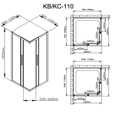   Deto KB 100-110 Black (,  1)