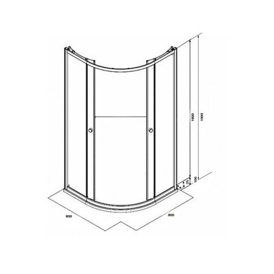 Душевой уголок Parly с поддоном ZF81 (вид 1) Душевой уголок Parly с поддоном ZF81 (фото, вид 1)