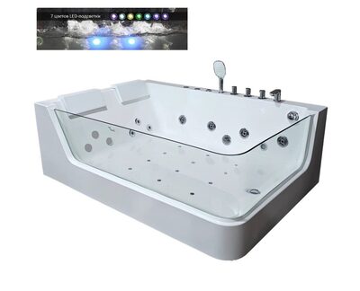 Ванна акриловая гидромассажная Cerutti SPA C-495L (1700x1200x580) (вид 5) Ванна акриловая гидромассажная Cerutti SPA C-495L (1700x1200x580) (фото, вид 5)