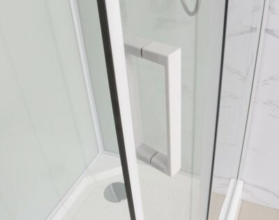 Душевая кабина Frank F400 М White без крыши (вид 4) Душевая кабина Frank F400 М White без крыши (фото, вид 4)