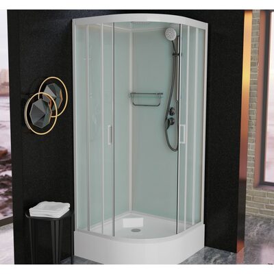 Душевая кабина Frank F400/1 М White без крыши (вид 2) Душевая кабина Frank F400/1 М White без крыши (фото, вид 2)