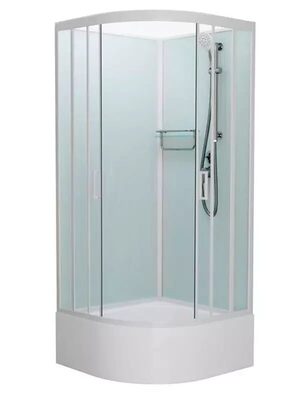 Душевая кабина Frank F400/2 М White без крыши (вид 1) Душевая кабина Frank F400/2 М White без крыши (фото, вид 1)