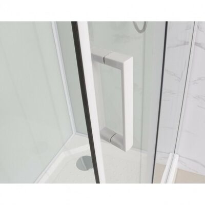 Душевая кабина Frank F409/1 М White без крыши (вид 3) Душевая кабина Frank F409/1 М White без крыши (фото, вид 3)