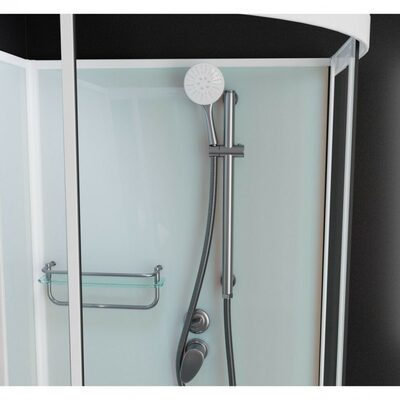 Душевая кабина Frank F412/1 L М White без крыши (вид 2) Душевая кабина Frank F412/1 L М White без крыши (фото, вид 2)