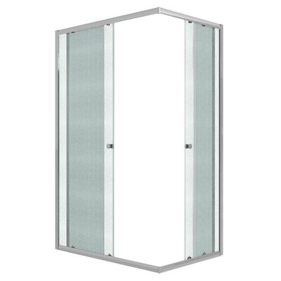 Душевое ограждение Niagara Eco NG-1018-14QMT (100х80х190) прямоугольник,раздвижное,хром,стекло матовое,1 место (вид 2) Душевое ограждение Niagara Eco NG-1018-14QMT (100х80х190) прямоугольник,раздвижное,хром,стекло матовое,1 место (фото, вид 2)