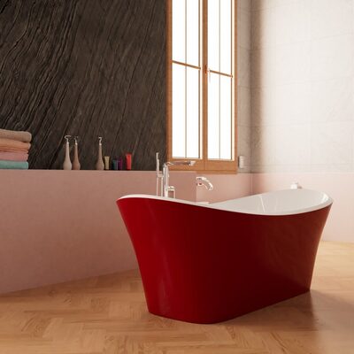 Отдельностоящая ванна Frank F6104 White/Red (вид 3) Отдельностоящая ванна Frank F6104 White/Red (фото, вид 3)