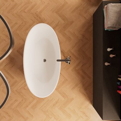 Отдельностоящая ванна Frank F6016 White (вид 3) Отдельностоящая ванна Frank F6016 White (фото, вид 3)