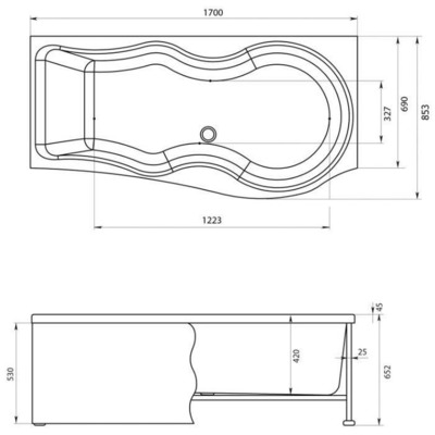  Aquanet Nicol 170x70 (,  5)