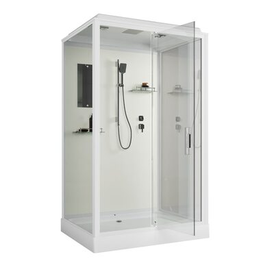 Душевая кабина Niagara Standart ST120/90/15Q (120х90х215) прямоугольник,поддон 15см,распашная,проф.белый,3 места (вид 2) Душевая кабина Niagara Standart ST120/90/15Q (120х90х215) прямоугольник,поддон 15см,распашная,проф.белый,3 места (фото, вид 2)