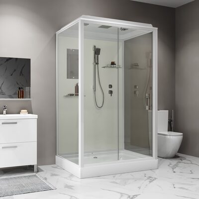 Душевая кабина Niagara Standart ST120/90/15Q (120х90х215) прямоугольник,поддон 15см,распашная,проф.белый,3 места (вид 3) Душевая кабина Niagara Standart ST120/90/15Q (120х90х215) прямоугольник,поддон 15см,распашная,проф.белый,3 места (фото, вид 3)