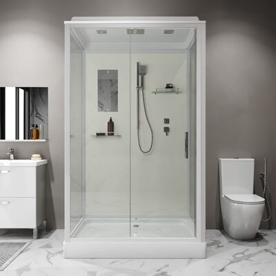 Душевая кабина Niagara Standart ST120/90/15Q (120х90х215) прямоугольник,поддон 15см,распашная,проф.белый,3 места (вид 4) Душевая кабина Niagara Standart ST120/90/15Q (120х90х215) прямоугольник,поддон 15см,распашная,проф.белый,3 места (фото, вид 4)