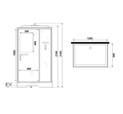 Душевая кабина Niagara Standart ST120/90/15Q (120х90х215) прямоугольник,поддон 15см,распашная,проф.белый,3 места (вид 10) Душевая кабина Niagara Standart ST120/90/15Q (120х90х215) прямоугольник,поддон 15см,распашная,проф.белый,3 места (фото, вид 10)