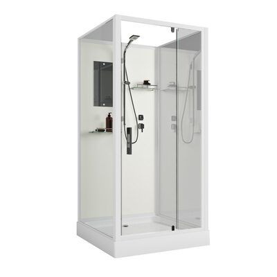 Душевая кабина Niagara Standart ST90/15Q/BK (90х90х200) квадрат,поддон 15см,распашная,проф.белый,без крыши,3 места (вид 1) Душевая кабина Niagara Standart ST90/15Q/BK (90х90х200) квадрат,поддон 15см,распашная,проф.белый,без крыши,3 места (фото, вид 1)